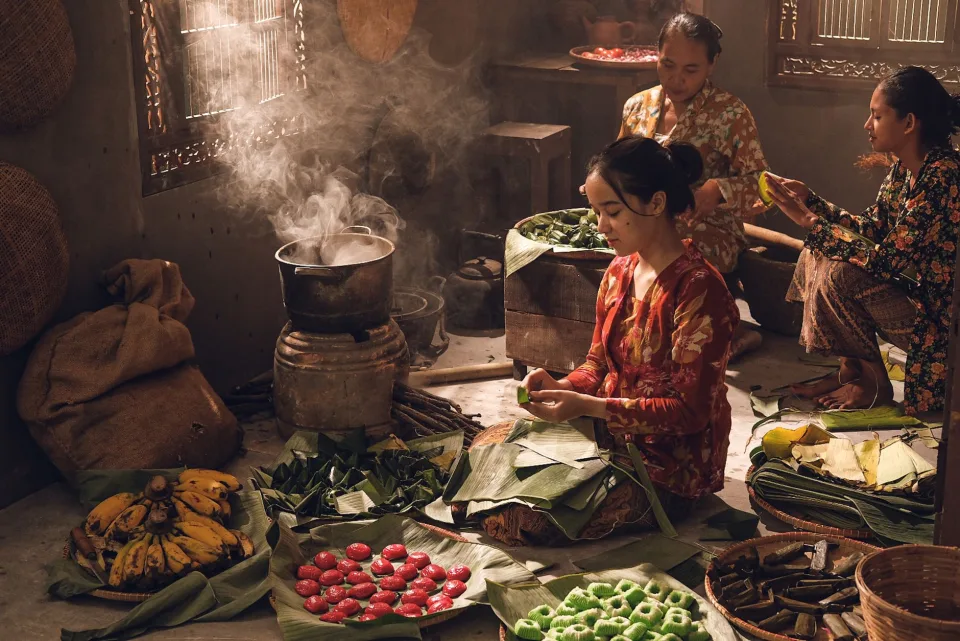 Khu bếp mở của quán